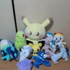 ほぼ未使用]ポケモン ぬいぐるみ 17体まとめ売り リザードン、ミュウ他