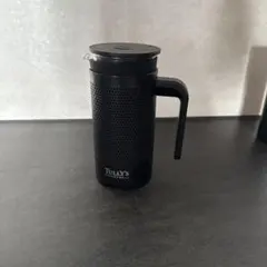 タリーズ　コーヒープレス　黒 約350ml