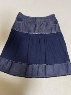 ❤️tobechic❤️フレアスカート ネイビー デニム❤️サイズ42お値引きしました