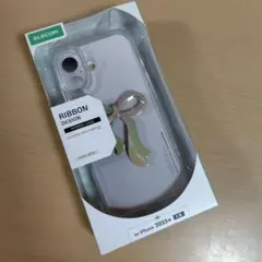 エレコム iPhone 17 ハイブリッドケース リボン　パールベージュのサムネイル