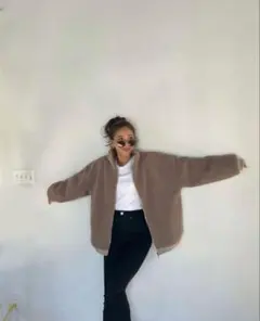 CHERI ボアジャケット モカ F