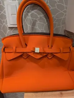【美品】SAVE MY BAG オレンジ トートバッグのサムネイル