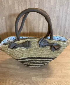 ピクニックバスケット　トランク　籠　昭和レトロ　ビンテージ