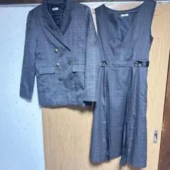 axes femme ダブルジャケット＋ジャンパースカート　グレー　セットアップ