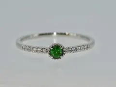 中古 パライバトルマリン0.02ct プラチナ ハートリング 14号 - メルカリ