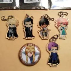 劇場版FGO6章-新聖円卓領域キャメロット-アクリルチャーム5種 缶バッジ1種