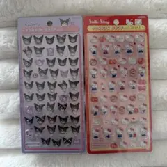 ハローキティ　クロミ　ボンボンドロップミニシール