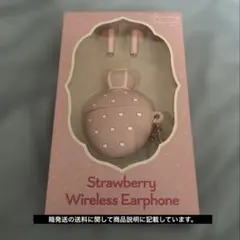 すとぷり ワイヤレスイヤホン 専用ケース 専用ポーチ付き ストロベリープリンス