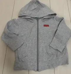 miki HOUSE グレー シンプル パーカー 110