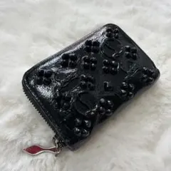 クリスチャンルブタン ラウンドジップ コインケース カードケース ブラック