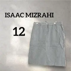 ISAAC MIZRAHI 【12号】ストライプ タイトスカート