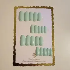 ネイルチップ*ミントグリーン