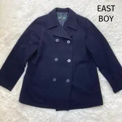 イーストボーイ　ウールコート　Pコート　大きいサイズ　11号　ネイビー
