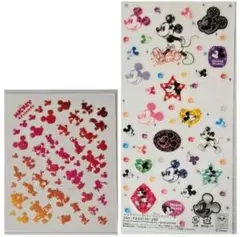 美品★ シール 2シートセット★ディズニー★ミッキーシルエット