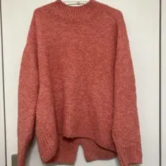 オーバーサイズ ハイネックニット レッドのサムネイル