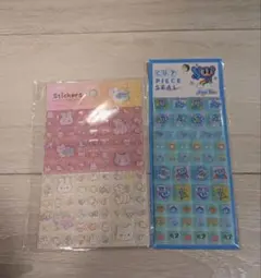 エンジェルブルー カットピースシール　タイルシール＋おまけ