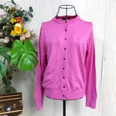UNIQLO　ピンク ボタン付きカーディガン 長袖　レディース　L