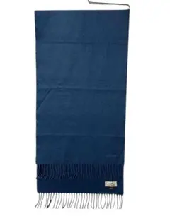 HERMES エルメス カシミヤ マフラー ブルー メンズ レディースのサムネイル