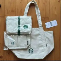 Starbuks 福袋 2025 トートバッグ リサイクルコットン　３点 SET