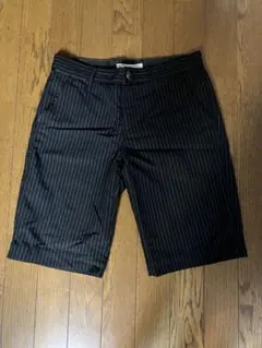 ブラックストライプショートパンツ Sサイズ