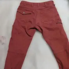 FieldCore 赤茶ワークパンツ ジッパーポケット付き