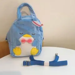 タキシードサム おひるね 2-way ふわふわバッグ 新品未使用 ストラップ付き