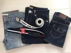 トミーガール デニム ベルト ４点まとめ売り