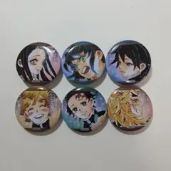 鬼滅の刃ミニ缶バッチ 炭治郎 禰豆子 善逸 伊之助 冨岡義勇 煉獄杏寿郎