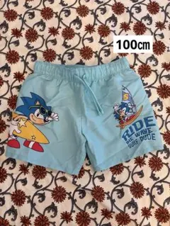 ソニック 水着 男の子用 水色　H&M