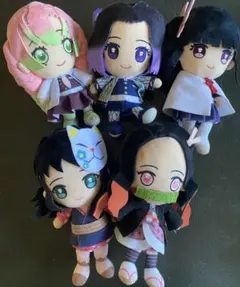 鬼滅の刃 ぬいぐるみ 5体セット　アニメ　キメツノヤイバ