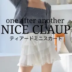 【値下げ】NICECLAUP『ティアードミニスカート』