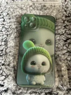 新品　iPhone用ケース　ウサギデザインソフトケース