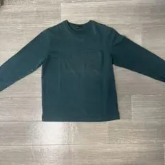 COMME CA ISM ダークグリーン 長袖カットソー ポケット付きMサイズ