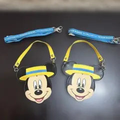 ディズニー　バケパ　ミッキーマウス　パスケース 2個セット
