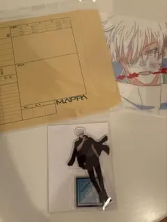 アニメーション呪術廻戦展　五条悟アクリルスタンド　複製原画　クリアファイル