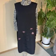 着物リメイク　　ジャンパースカート　サービス品