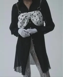 polka dot shirt dress kishidamiki