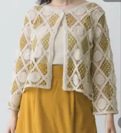 RETRO GIRL（レトロガール） カギ針2WAYカーデ