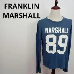 FRANKLIN MARSHALL 長袖Ｔシャツ インディゴ青 OKP-1018のサムネイル
