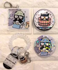 サンリオキャラクターズ極楽湯コラボ アクリルキーホルダー バッドばつ