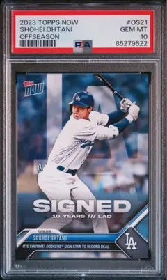 PSA10】Topps now 大谷翔平 3HRs 10k - メルカリ