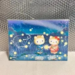 サンリオ　キティ　ダニエル　ポストカード　平成レトロ　ホタルが舞う夏の夜　1枚入