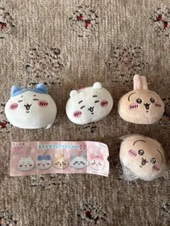 【匿名発送】未使用　もちもちフェイスマスコット　ちいかわ　ハチワレ　うさぎ