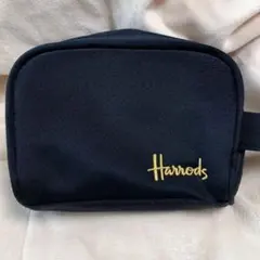 c*e様 ★Harrods★黒ポーチ 新品未使用 持ち手あり