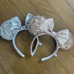 ディズニー スパンコール カチューシャ2点