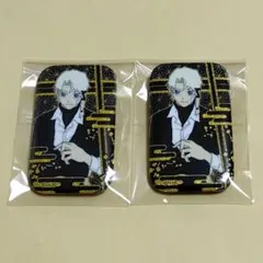 カグラバチ 蒔絵風スクエア缶バッジ 漣伯理