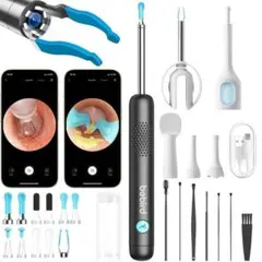 カメラ付き耳かき 1000万画素 明るさ調節可能LEDライト付き ピンセット付属