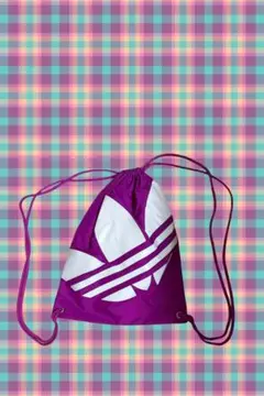 adidas ドローストリングバッグ パープル