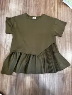 BEAMS HEART アシンメトリック　異素材　プルオーバー