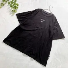 KANGOL 半袖Ｔシャツ　ブラック　刺繍プリントロゴ　Ｌ　ゆったり